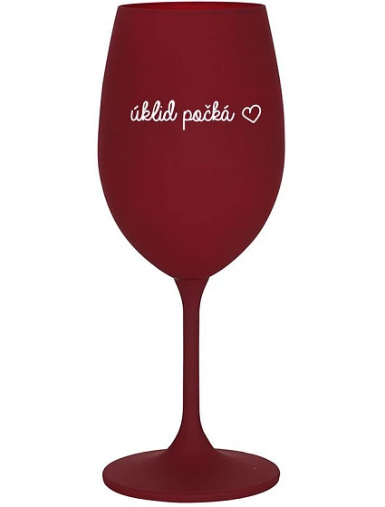 ÚKLID POČKÁ - bordo sklenice na víno 350 ml
