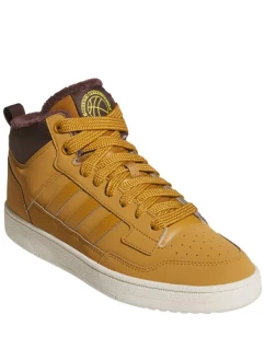 Pánské sportovní kotníkové boty  Rapid Court Mid Winterized JR0171 Hořčicová s hnědou - Adidas