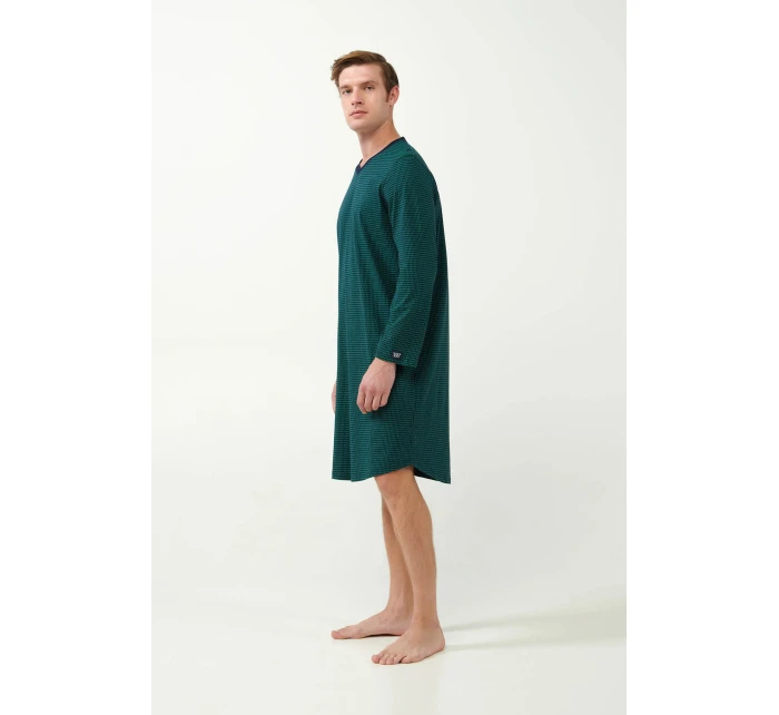 Vamp - Pánská noční košile  21604 zeleno-černá - Vamp