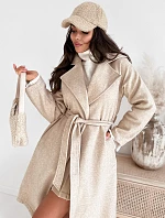 NANCY dámský světle béžový kabát FashionStreet TY3884