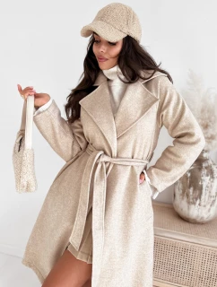 NANCY dámský světle béžový kabát FashionStreet TY3884