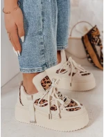 Dámské tenisky na vysoké platformě UPSOLE s leopardím potiskem FashionStreet ZY0802 Dámské tenisky na vysoké platformě UPSOLE s leopardím potiskem FashionStreet ZY0802