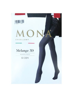 Dámské punčochové kalhoty Mona Melange 3D 50 den 5 XL