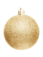 DEKORATIVNÍ PLASTOVÁ CETKA 6CM SADA 35 KS ZLATÁ