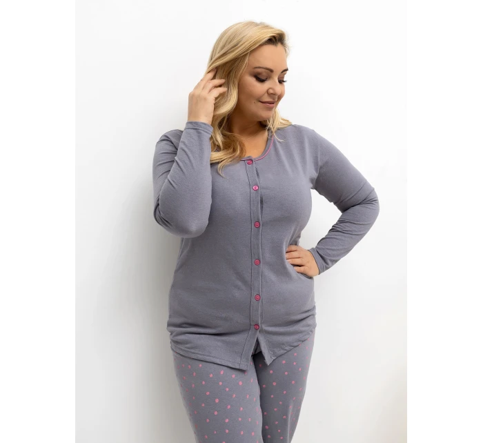 Pyžamo DU PI FP 505.05P tmavě šedé Pyžamo DU PI FP 505.05P tmavě šedé