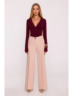 M875 Široké kalhoty - béžové