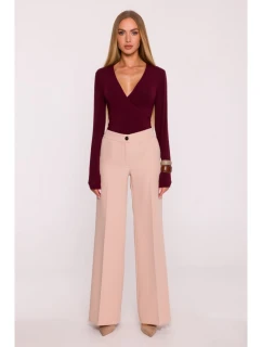 model 21295993 Široké kalhoty béžové - Moe