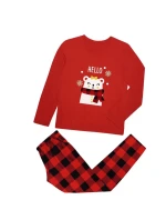 Dámské pyžamo model 19001983 červená s medvídkem - Karol