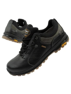 Grisport pánská treková obuv Nero oliato SPO-TEX leather black