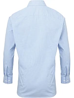 PR 220 Popelínová kostkovaná košile s dl. rukávem model 22476874 light blue/white - Premier PR 220 Popelínová kostkovaná košile s dl. rukávem model 22476874 light blue/white - Premier