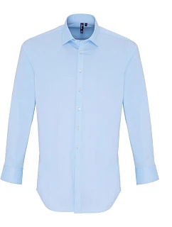 Premier PR 244 Popelínová elastická košile s dl. rukávem 39.0244 pale blue