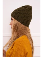 Fleecová čepice Agnes K239 khaki Fleecová čepice Agnes K239 khaki