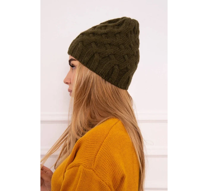 Fleecová čepice Agnes K239 khaki Fleecová čepice Agnes K239 khaki