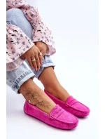 Dámské semišové mokasíny růžové model 21625584 - Boto