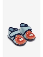 Dětské pantofle na suchý zip modré model 21794083 - Boto Dětské pantofle na suchý zip modré model 21794083 - Boto