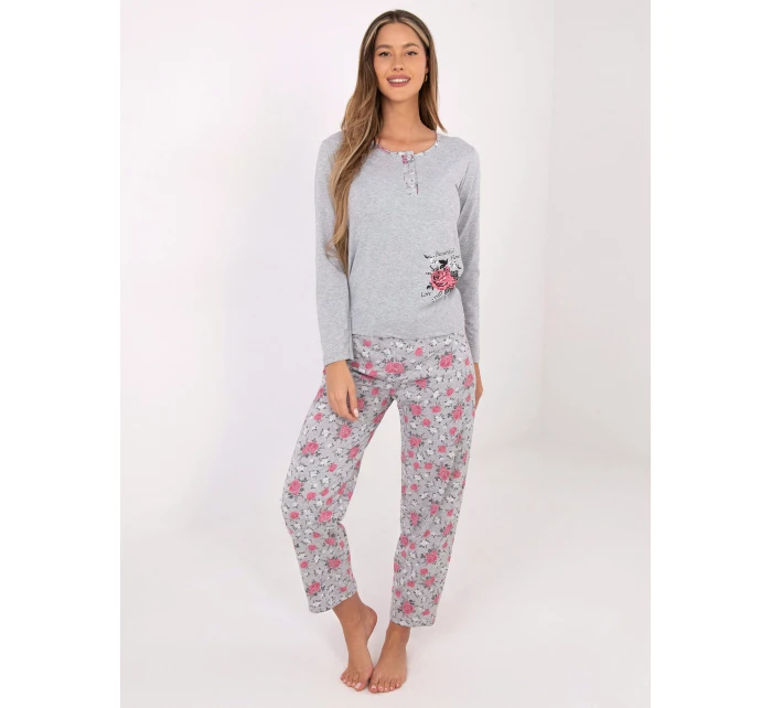 Pyžamo DU PI FP 006.02 šedé