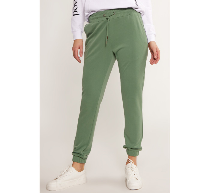 Kalhoty Monnari Pletené kalhoty s kapsami Zelená