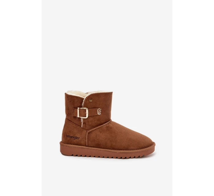 Dámské sněhule Wrangler se sponou – camel Dámské sněhule Wrangler se sponou – camel