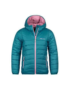 Trollkids Dívčí přechodná dětská bunda Eikefjord teal/mauve (464-334)