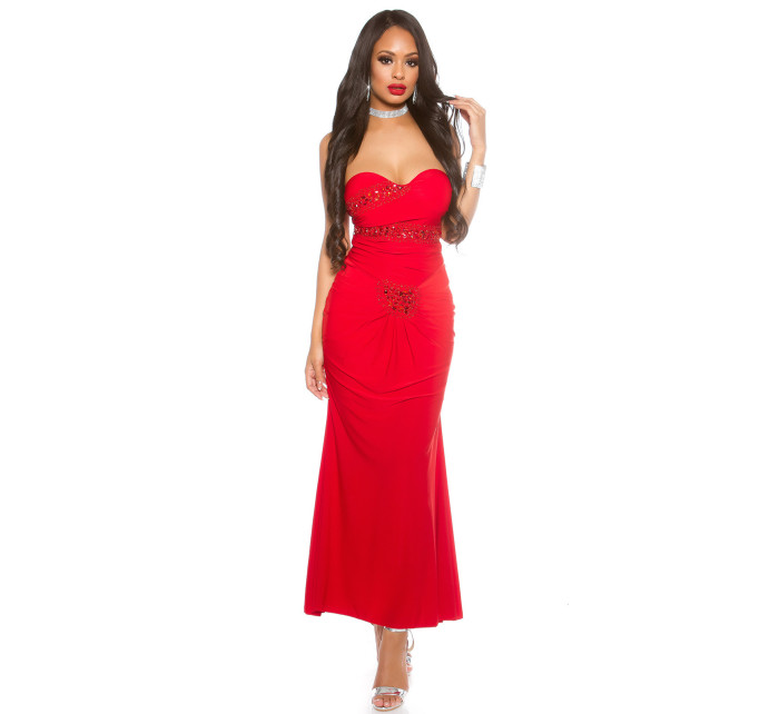 Red  Sexy KouCla dress + rhinestones model 19590532 - Style fashion