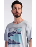 Pánská noční košile s krátkým rukávem model 19903025 - Vienetta MAN Pánská noční košile s krátkým rukávem model 19903025 - Vienetta MAN