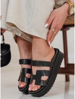 Dámské žabky na suchý zip black model 21987017 - Dstreet