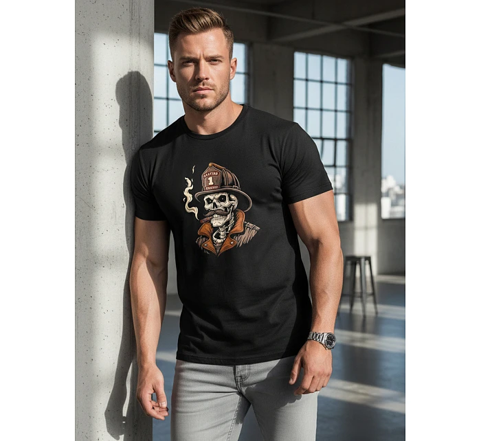 Pánské hasičské tričko s potiskem lebky NX054R Pánské hasičské tričko s potiskem lebky NX054R