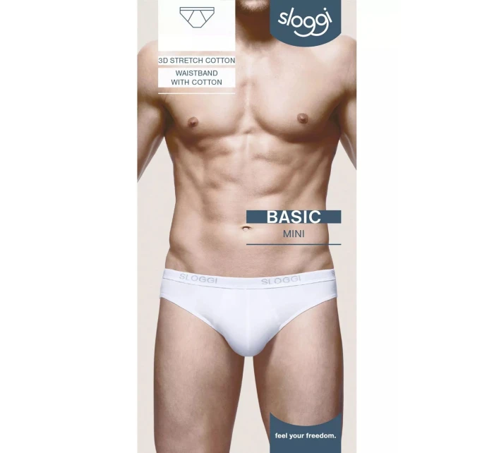 Pánské slipy Basic mini white - Sloggi
