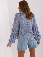 Sweter AT SW 2382.97P szaro niebieski
