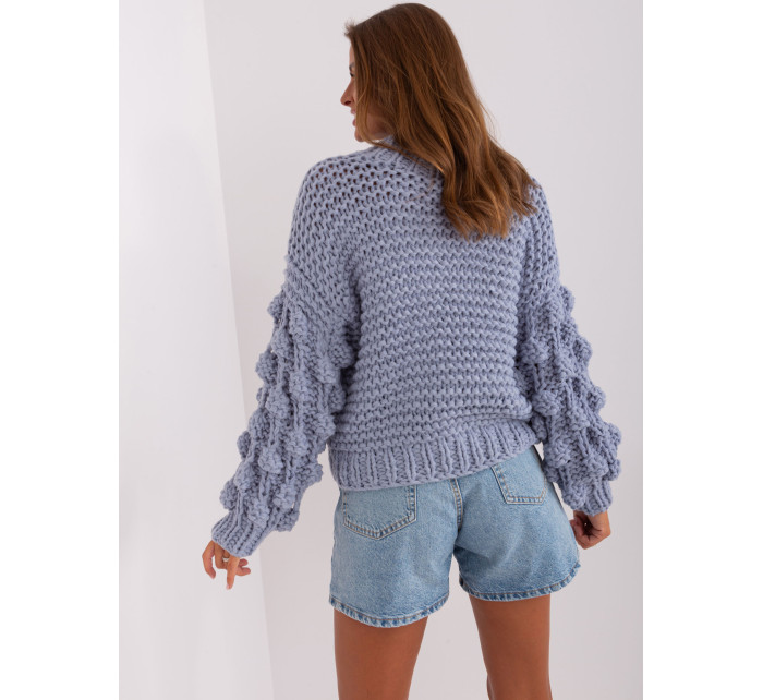 Sweter AT SW model 18895514 szaro niebieski - FPrice