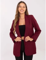 Marynarka IT MA model 21319937 bordowy - FPrice Marynarka IT MA model 21319937 bordowy - FPrice