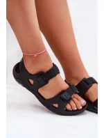 Dámské pěnové sandály na platformě Big Star – černé Dámské pěnové sandály na platformě Big Star – černé
