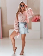 Dámská mušelínová košile 208 růžová - Kesi