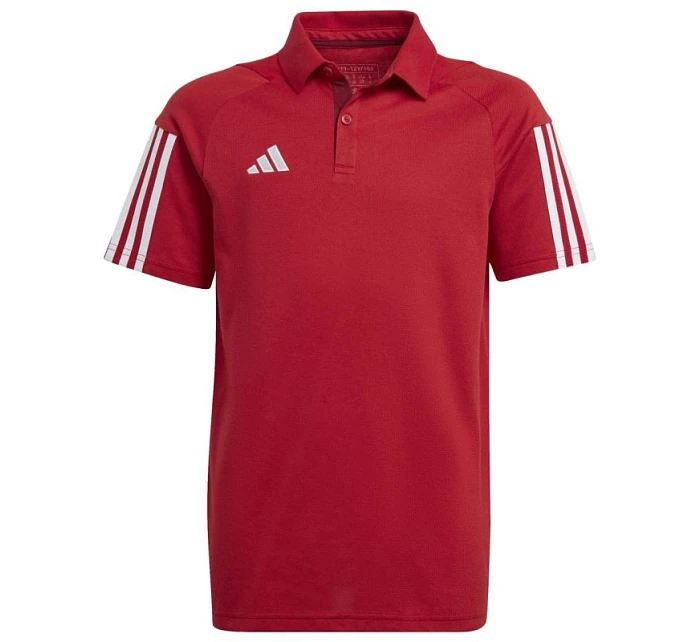 Dětské bavlněné tričko adidas Tiro 23 Competition Polo červené HI4715 Dětské bavlněné tričko adidas Tiro 23 Competition Polo červené HI4715