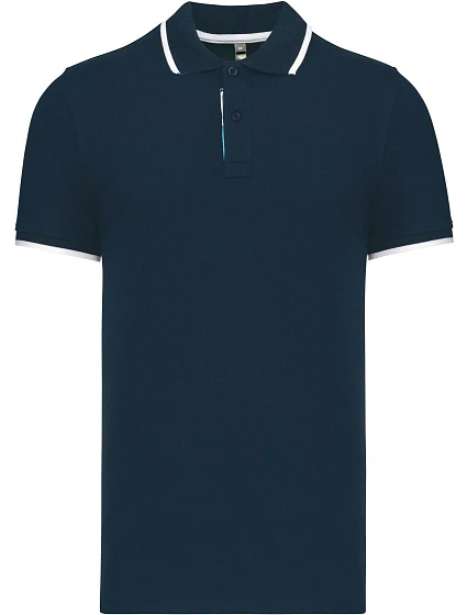 Kariban K 245 Pánské kontrastní piqué polo 20.K245 navy/white/light turquoise Kariban K 245 Pánské kontrastní piqué polo 20.K245 navy/white/light turquoise