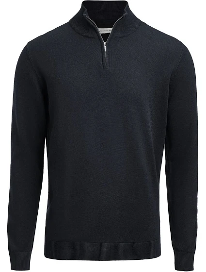 James Harvest Ashland Halfzip Unisex svetr s 1/4 zipem 62.2515 navy James Harvest Ashland Halfzip Unisex svetr s 1/4 zipem 62.2515 navy