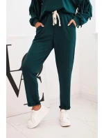 Dámský komplet máslový s třásněmi na rukávech mořský Dámský komplet máslový s třásněmi na rukávech mořský