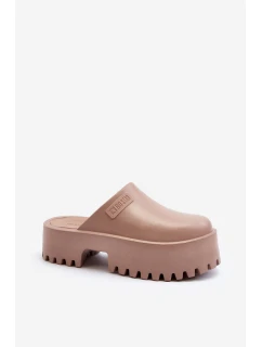 Dámské žabky na masivní podrážce Big Star model 21649446 Bílé - Big Star Shoes