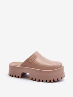 Dámské žabky na masivní podrážce Big Star model 21649446 Bílé - Big Star Shoes