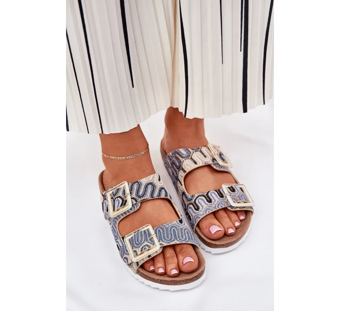 Dámské Pantofle S Přezkami A Béžové model 21690980 - S.Barski