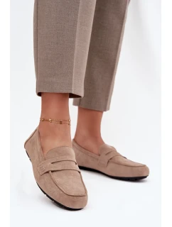 Loafersy Mokasyny Damské Ploché Béžové Soreline
