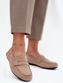 Loafersy Mokasyny Damské Ploché Béžové Soreline