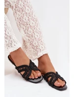 Dámské ploché černé pantofle model 22032007 - Boto