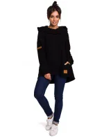 B131 Svetr s vysokým límcem - indigo