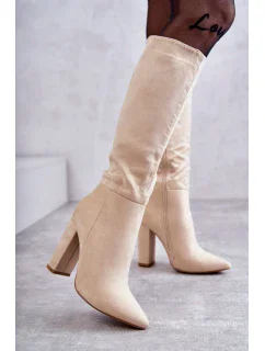 Kozačky na podpatku model 191046 Step in style