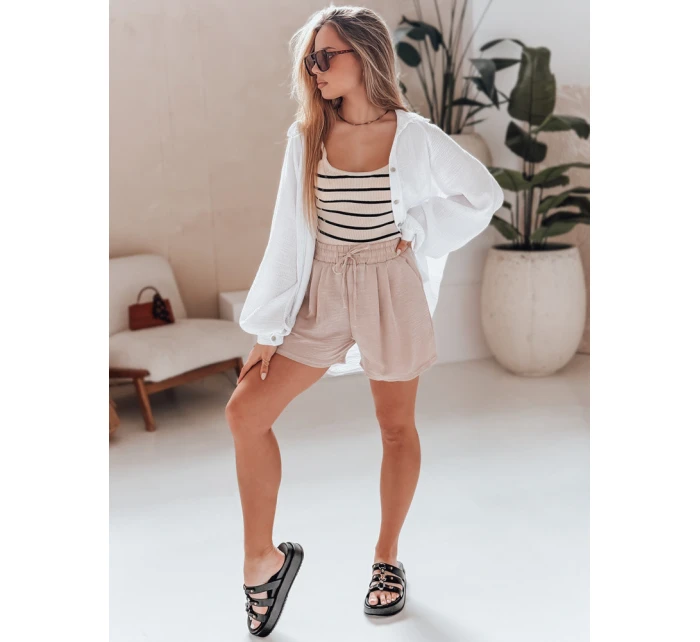 Dámské šortky RELAX TIME béžové FashionStreet SY0458