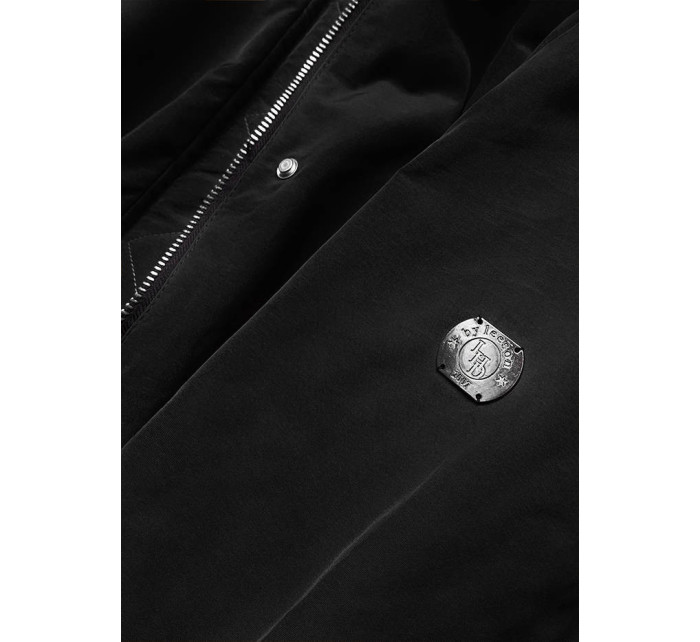 Černá oboustranná dámská zimní bunda (M-210A5)