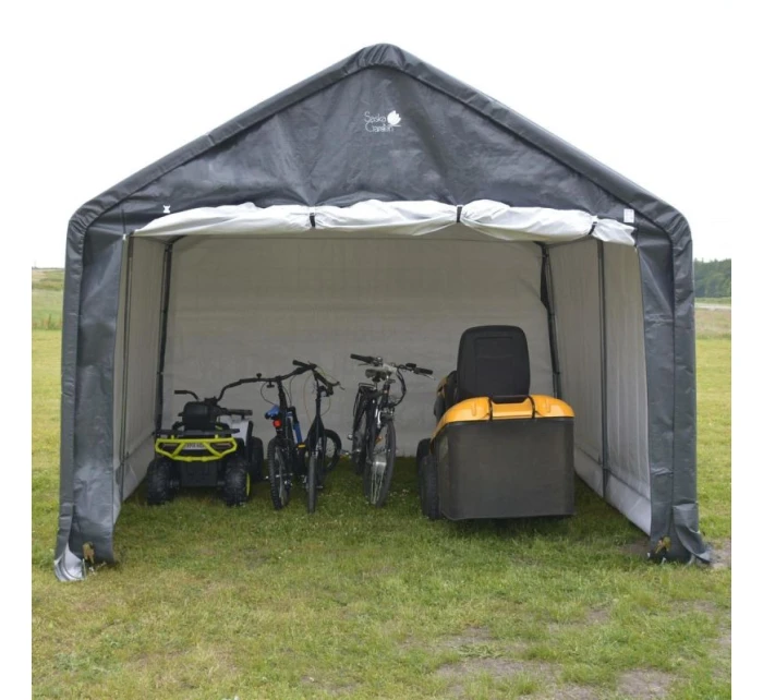 ZAHRADNÍ GARÁŽ PIVILON 3,50x3,50x2,60M SASKA GARDEN GREY