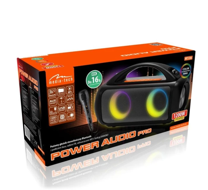 MEDIA-TECH PREMIUM SPEAKER BT POWER AUDIO PRO