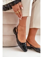 Lakované Baletky Na Nízkém Podpatku S Černé model 21670622 - Boto Lakované Baletky Na Nízkém Podpatku S Černé model 21670622 - Boto